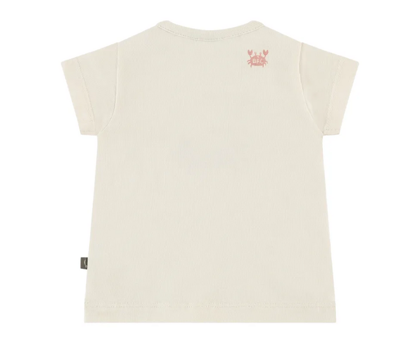 Baby Girl Ivory Crab T-Shirt