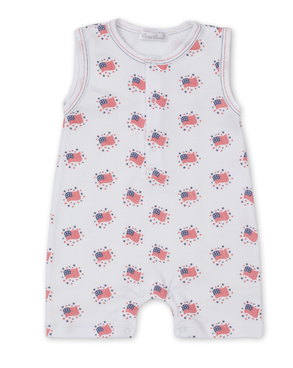 Essence of America Sleeveless Short Playsuit