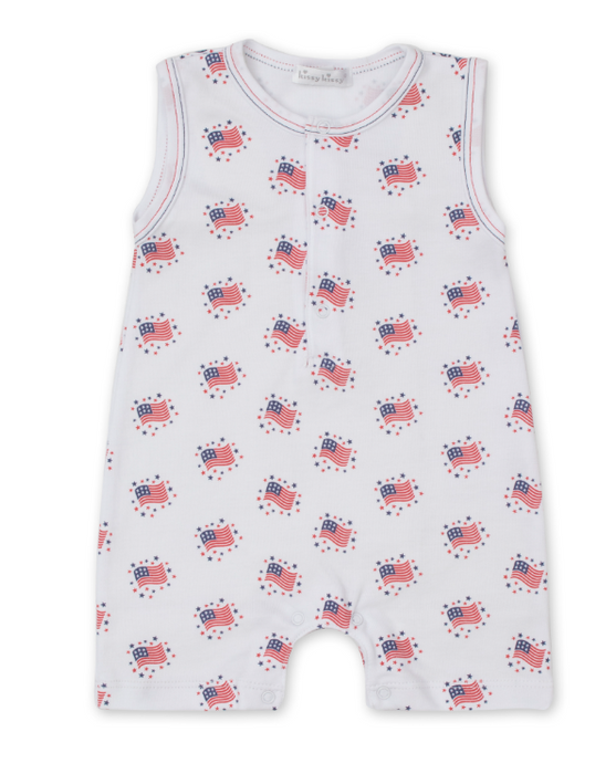 Essence of America Sleeveless Short Playsuit