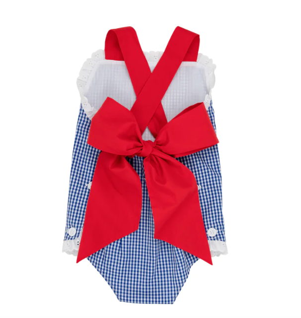 Sisi Sunsuit | Rockefeller Royal Gingham w/Richmond Red