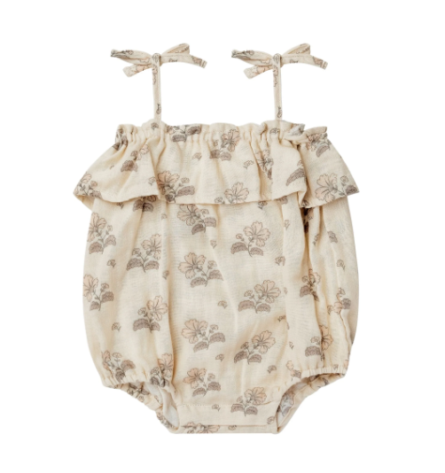 Ruffle Romper | Vintage Floral