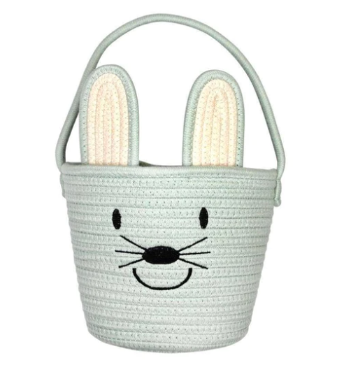 Rope Easter Bunny Basket | Blue