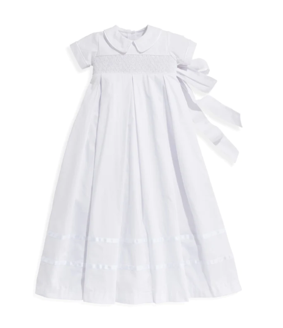 Smocked Christening Gown