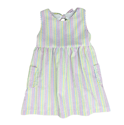 Maisy Dress | Pastel Stripe
