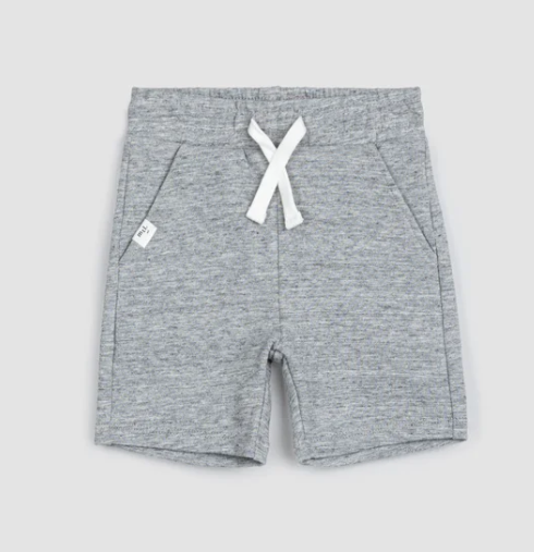 Miles Basics Baby Shorts | Heather Grey
