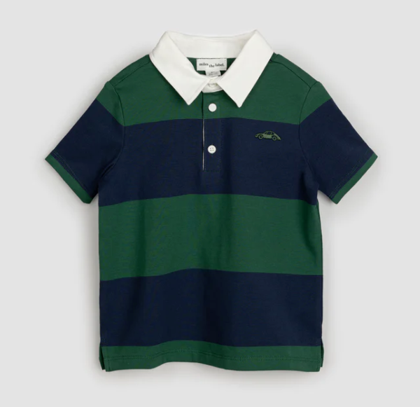 Boys' Polo Top | Racing Green/Navy
