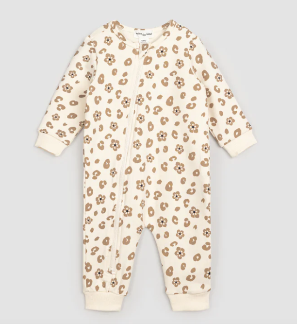Floral Print Playsuit | Beige