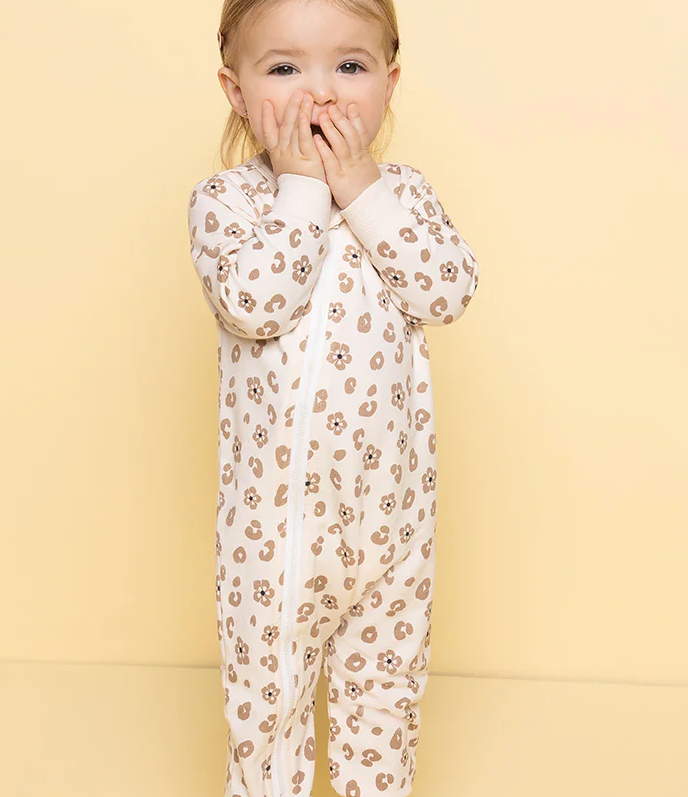 Floral Print Playsuit | Beige