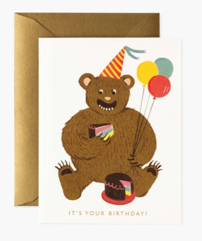 Birthday Bear Card