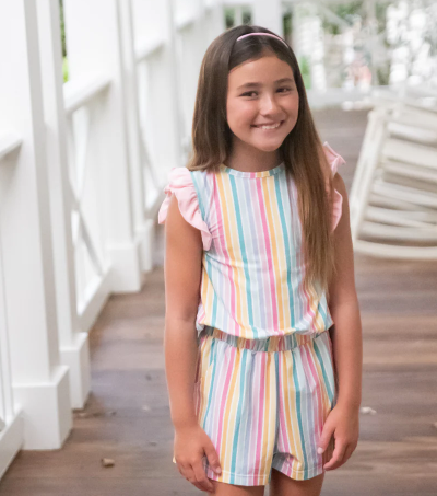 Riley Romper | Stripes