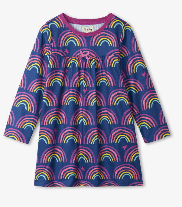 Long Sleeve Nightdress | Rainbow Dreams