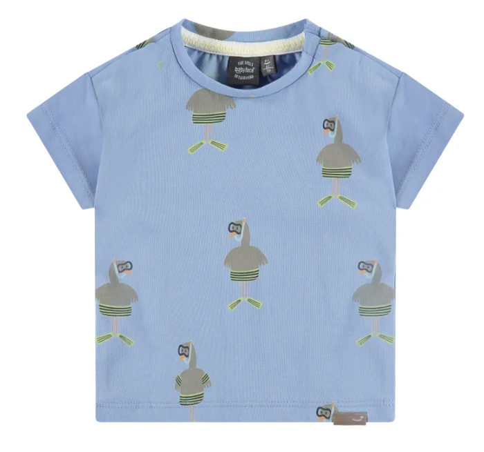 Baby Boy Snorkeling Duck T Shirt | Sky Blue