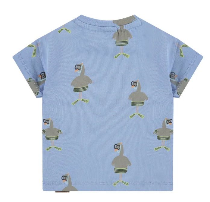 Baby Boy Snorkeling Duck T Shirt | Sky Blue