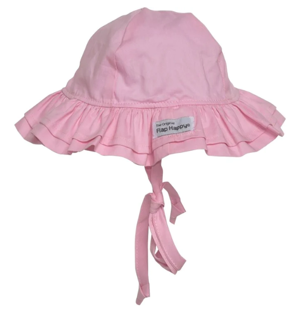 Double Ruffle Hat | Pastel Pink