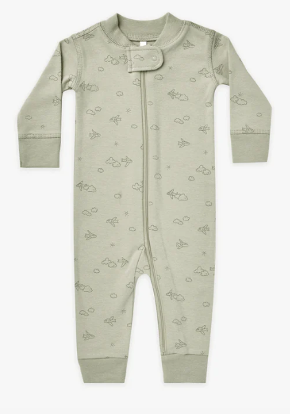Zip Long Sleeve Sleeper | Airplanes