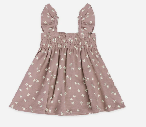 Smocked Jersey Dress | Butterflies