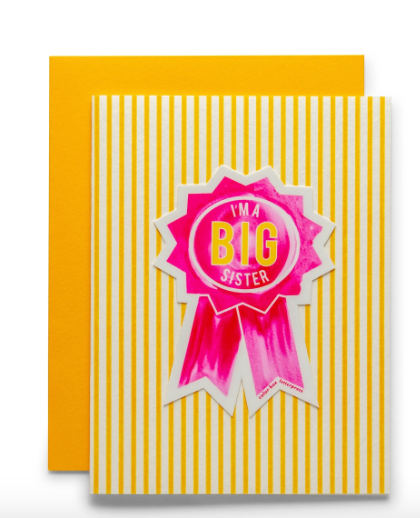 I'm a Big Sister Sticker Card