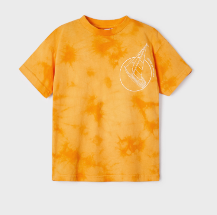 Happy by the Sea T Shirt | Tie Dye Orange | 3021