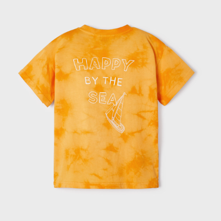Happy by the Sea T Shirt | Tie Dye Orange | 3021