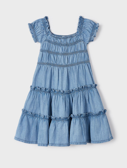 Tiered Denim Dress | 3937