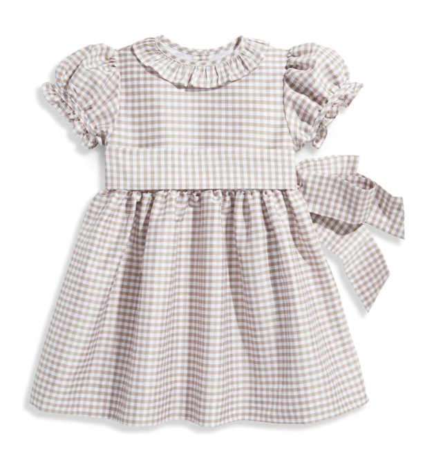 Printed Worthington Dress | Silver Check