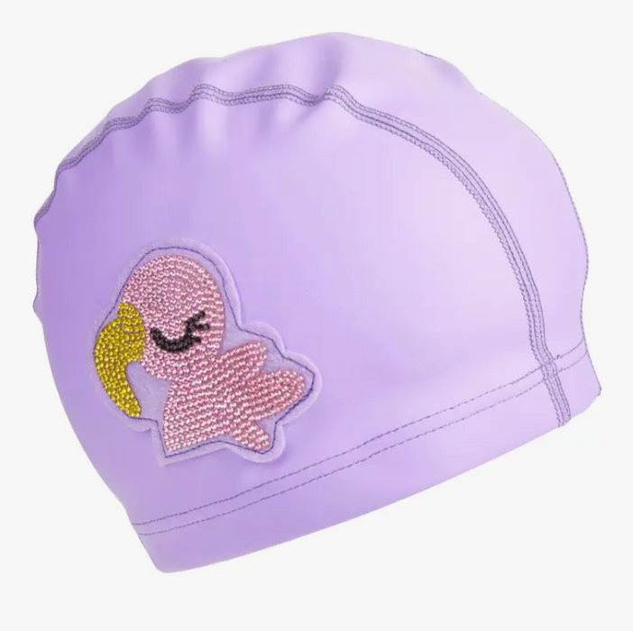 Swim Cap | Purple Flamingo