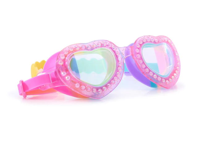 I Love Ya Heart Swim Goggles