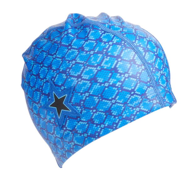 Swim Cap | Royal Blue Snake Skin