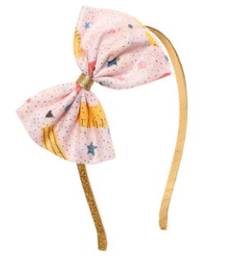 School Days Bow Hard Headband