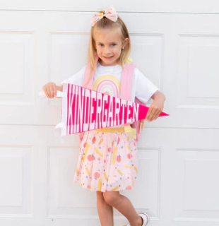 Pink Kindergarten Pennant