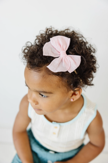 Original Headband with Embroidered Stripe Bow