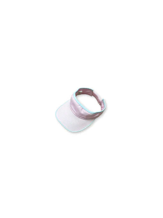 Vacay Visor | Pink Mini Gingham with Blue Mini Gingham