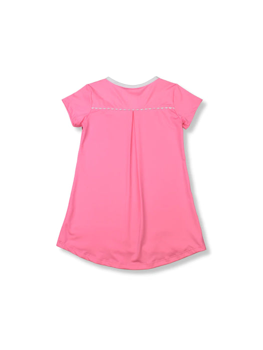 Lindsay Long T | Pink & White RicRac