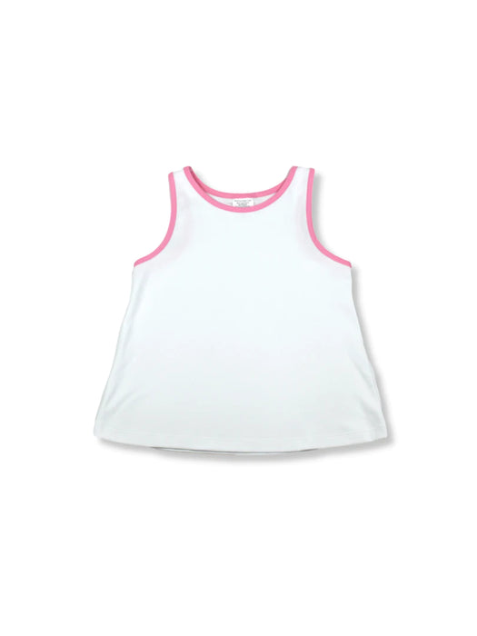 Tori Tank | White & Pink