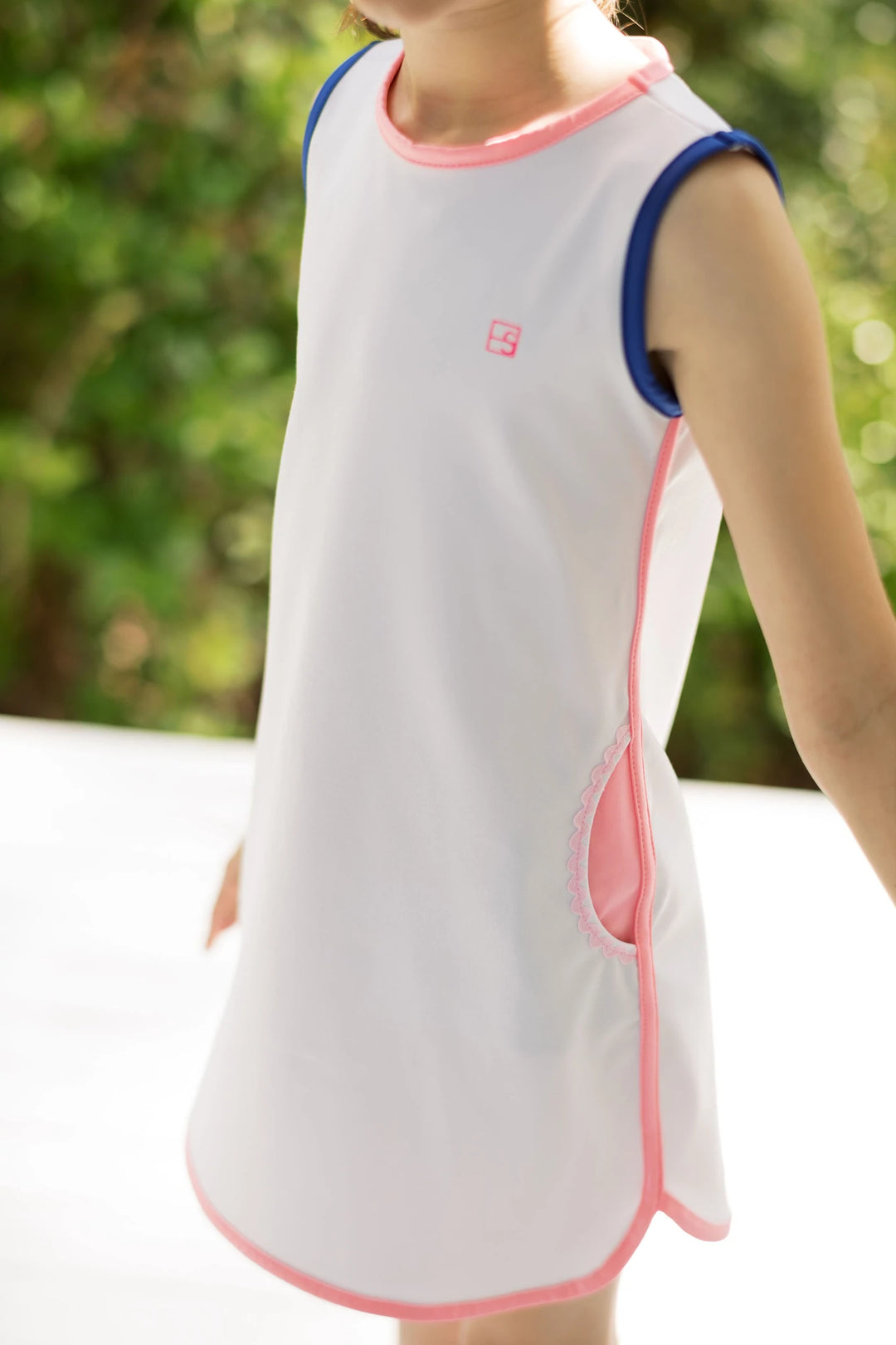 Tinsley Tennis Dress | White, Pink & Royal