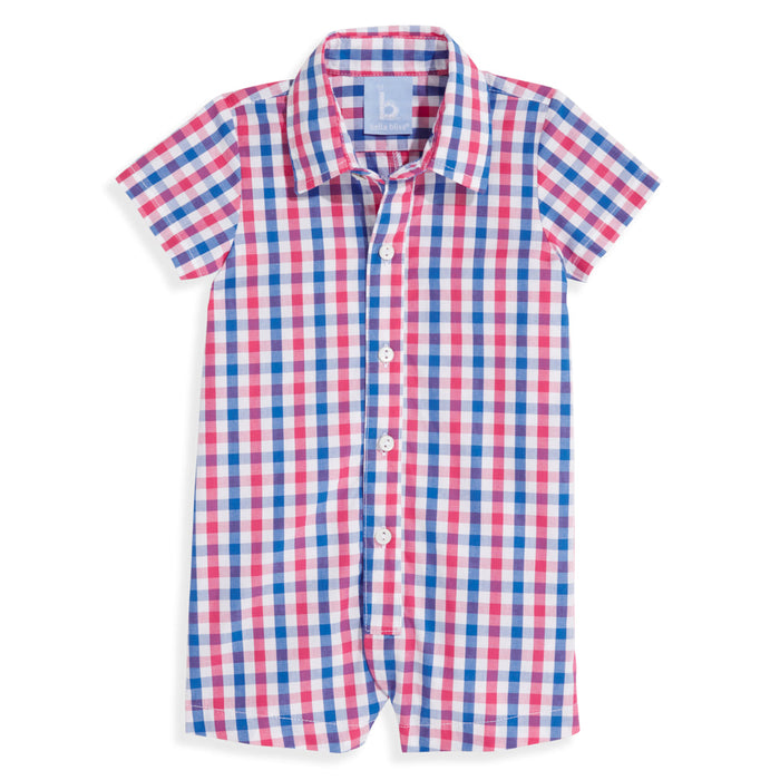 Aaron Romper | Dudley Plaid