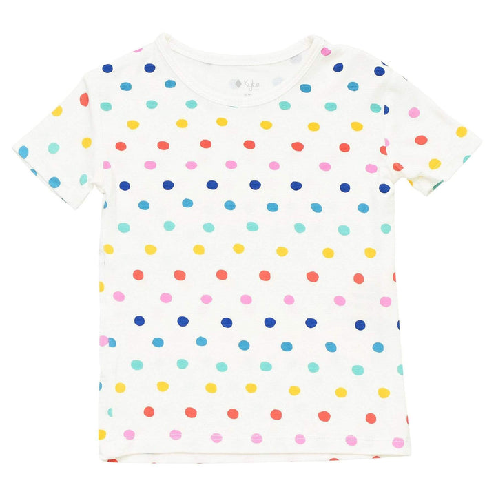 Short Sleeve Toddler Pajamas | Polka Dots