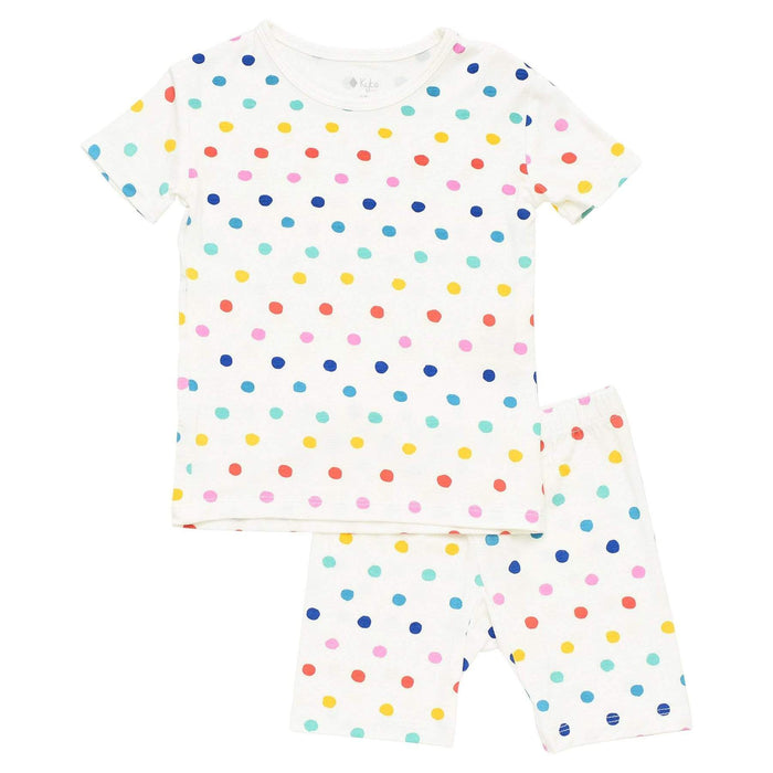 Short Sleeve Toddler Pajamas | Polka Dots
