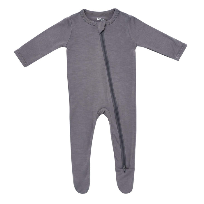 Kyte Zippered Footie | Charcoal