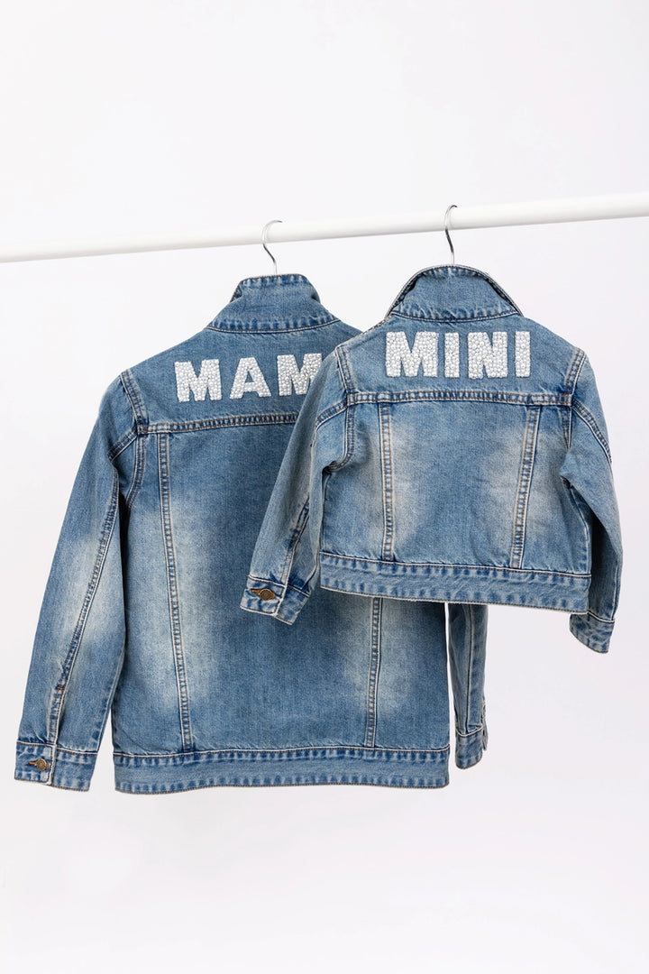 Mama Beaded Denim Jacket