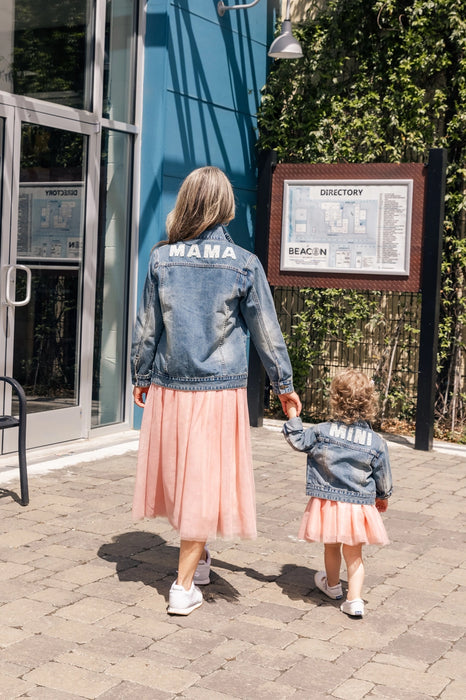 Mama Beaded Denim Jacket