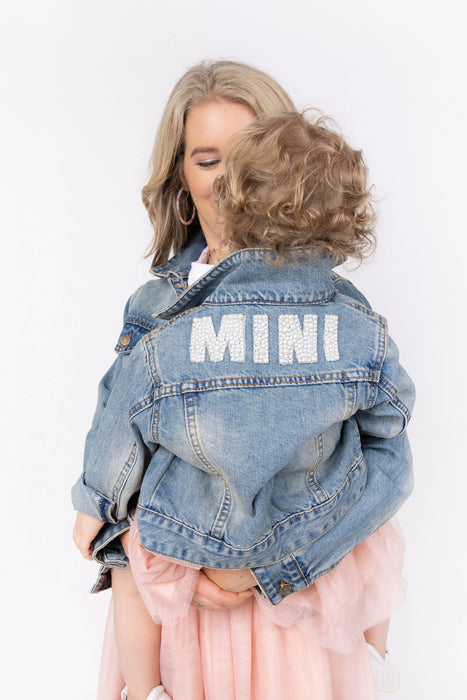 Mini Beaded Denim Jacket