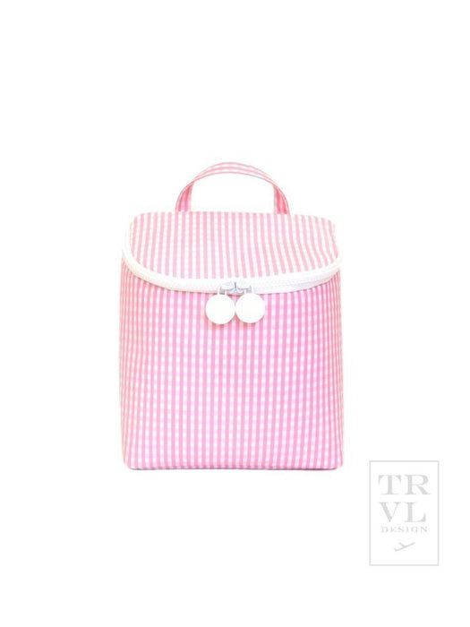 Take Away Insulated Bag | Gingham Pink